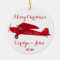 North Pole Airplane Christmas Ornament