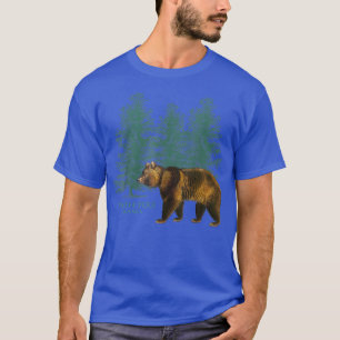 North Pole Alaska Trees Bear Vintage-Look Souvenir T-Shirt