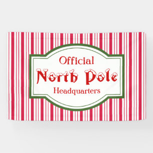 North Pole Banner Sign