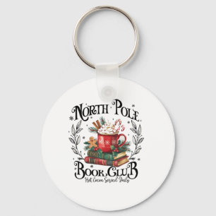 North Pole Book Club Hot Cocoa Christmas Keychain