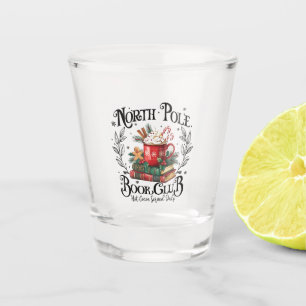 North Pole Book Club Hot Cocoa Christmas Shot Glass