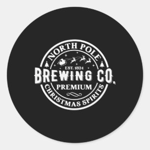 North Pole Brewing Co Company Spirits Classic Round Sticker