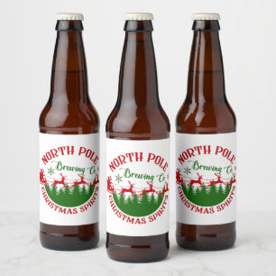 North Pole Brewing Company  Beer Bottle Label