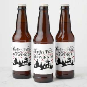 North Pole Brewing Company  Beer Bottle Label