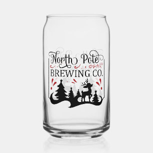 North Pole Brewing Company  Can Glass
