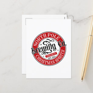 North Pole Brewing Company Holiday Postcard
