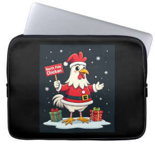 North Pole Chicken Laptop Sleeve