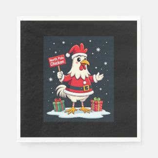North Pole Chicken Napkin