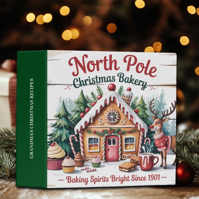 North Pole Christmas Bakery Add Name Binder (Creator Uploaded)