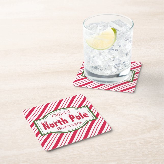 North Pole Christmas Coasters (Insitu)