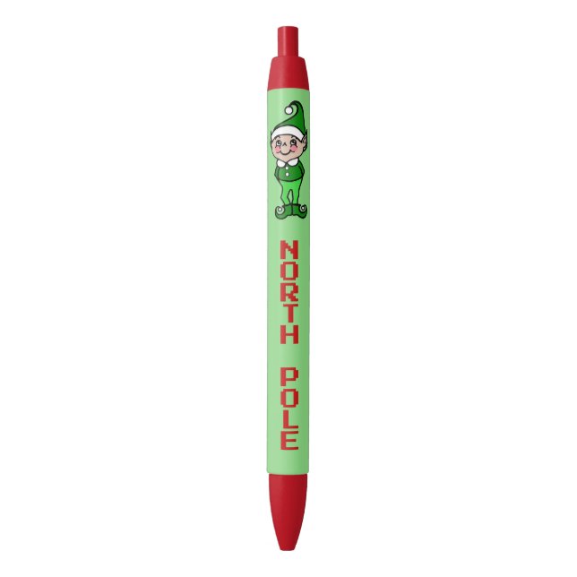 North Pole Christmas Elf Writing Pens Gift (Front Vertical)