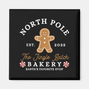 North Pole Christmas The Jingle Batch Bakery Santa Magnet