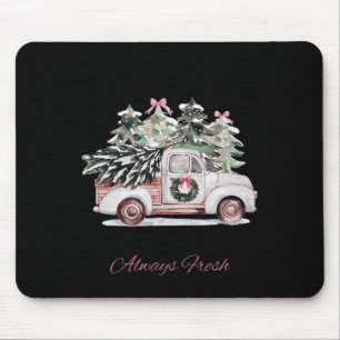 North Pole Christmas Tree Farm Always Fresh Xmas W Mouse Pad