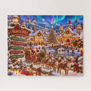 North Pole Christmas Village Jigsaw Puzzle