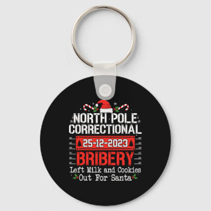 North Pole Correctional Bribery Matching Family Ch Keychain