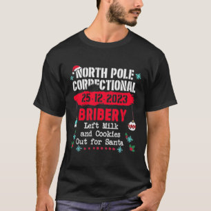 North pole correctional christmas pyjamas fun T-Shirt