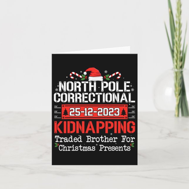 North Pole Correctional Kidnapping Matching Family Card (Front)