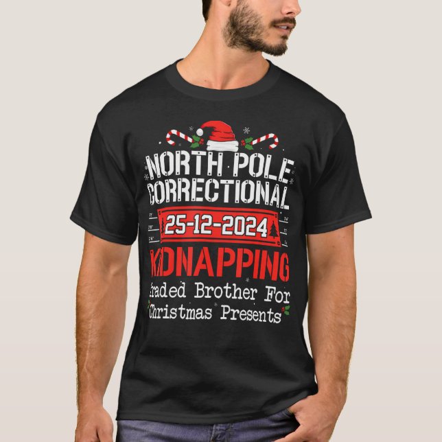 North Pole Correctional Kidnapping Matching Family T-Shirt (Front)