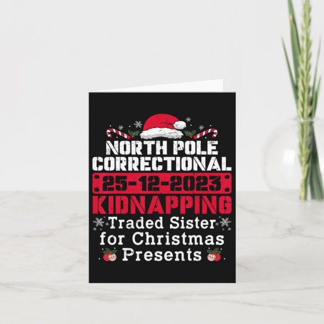 North Pole Correctional Kidnapping Traded Sister C Card (Front)