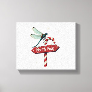 North Pole Dragonfly Canvas Print