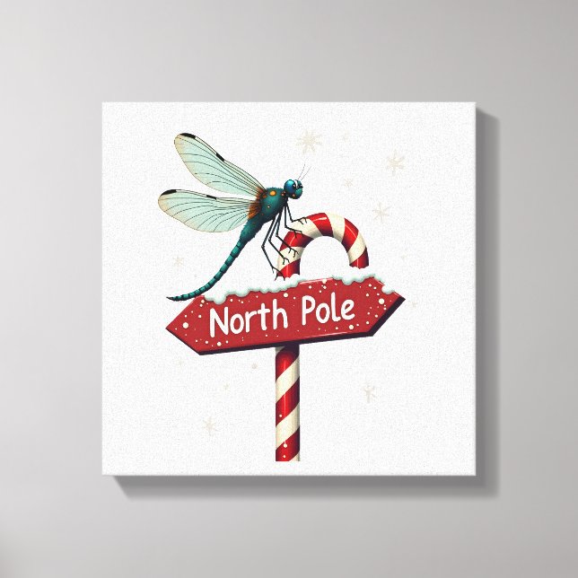 North Pole Dragonfly Canvas Print (Front)