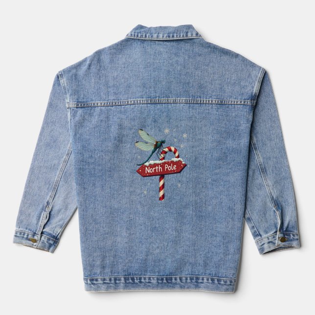 North Pole Dragonfly Denim Jacket (Back)