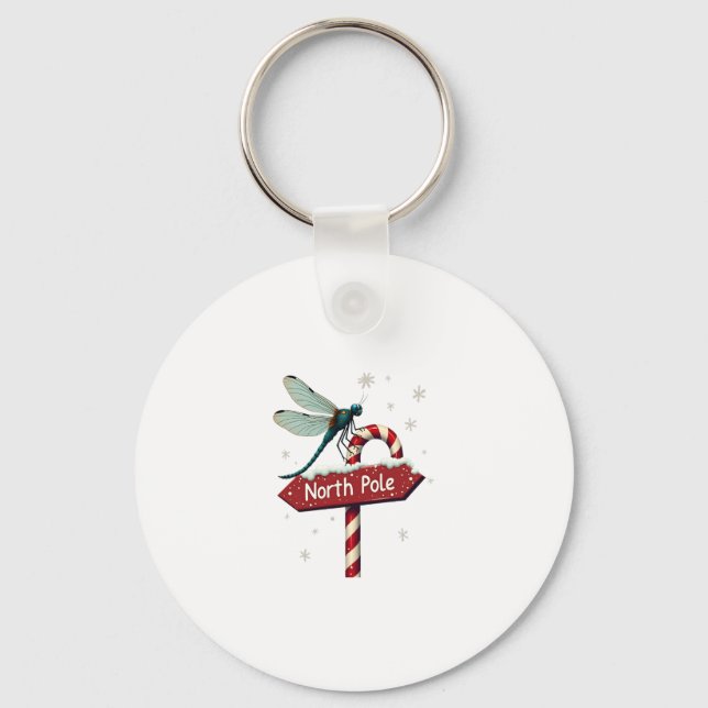 North Pole Dragonfly Keychain (Front)