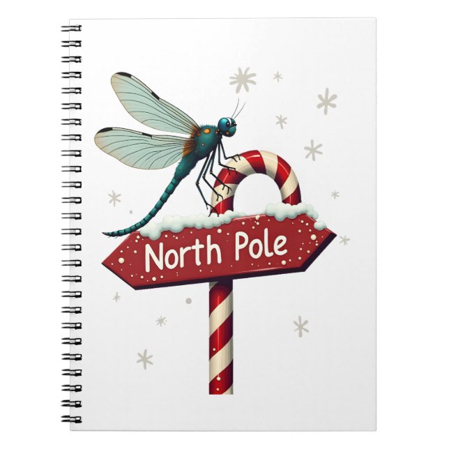 North Pole Dragonfly Notebook (Front)