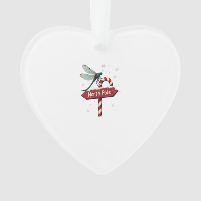 North Pole Dragonfly Ornament (Front)