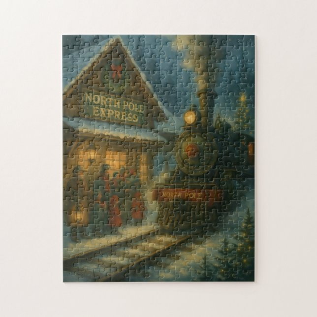 North Pole Express Jigsaw Puzzle (Vertical)