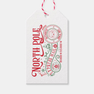 North Pole Express Mail Tag