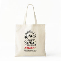 North Pole Express Personalized Tote Bag