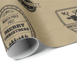 North Pole F-35 Stamps Wrapping Paper