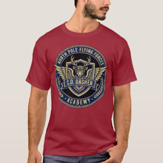 North Pole Flying Forces Academy - C.O. Dasher  T-Shirt