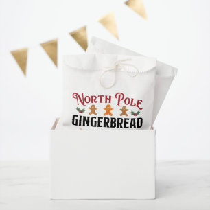 North Pole Gingerbread bakery Favour Bag