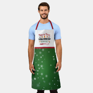 North Pole Gingerbread Bakery Large  Apron