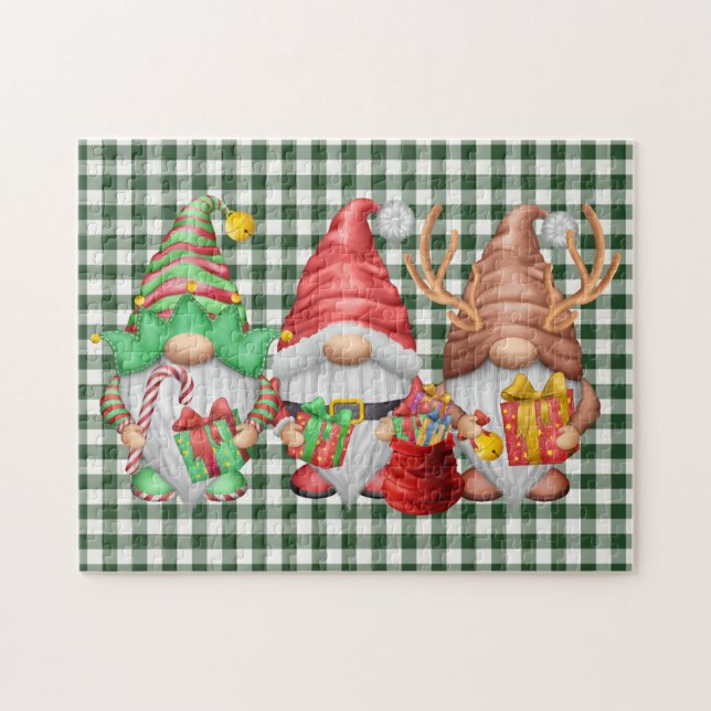 North Pole Gnomes Trio Puzzle (Horizontal)