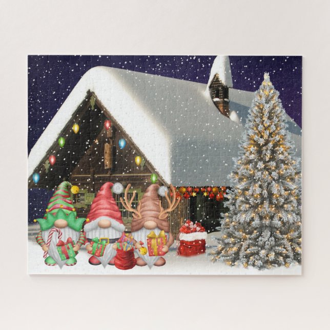North Pole Gnomes Trio Puzzle (Horizontal)