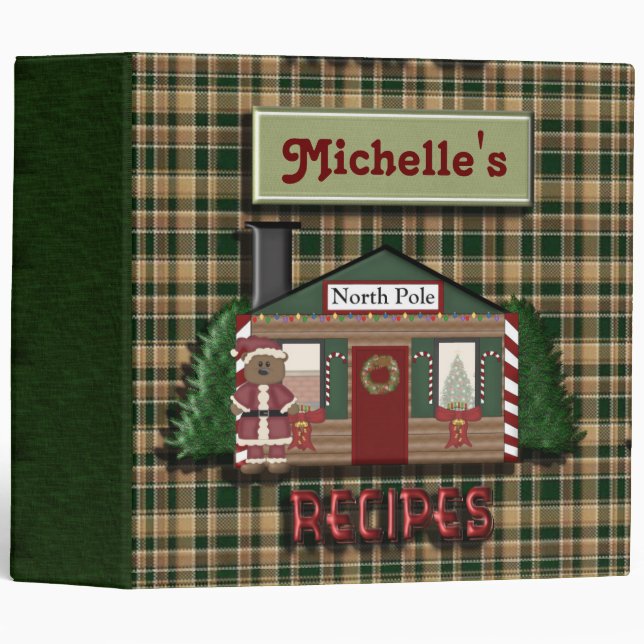 North Pole Holiday Recipes BINDER (Front/Spine)