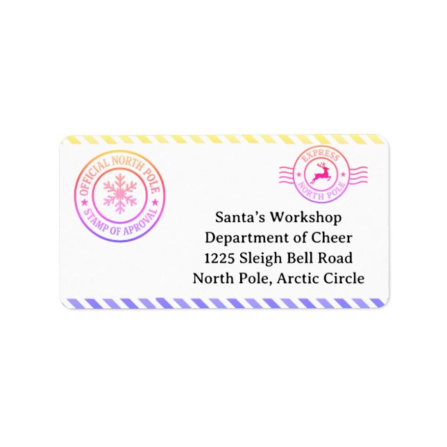 North Pole Mail | Enchanted Elf Label (Front)