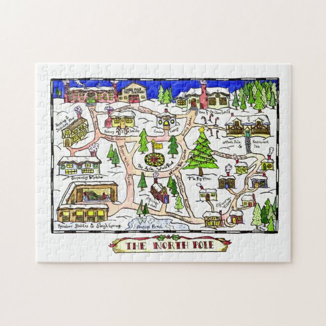 North Pole Map Jigsaw Puzzle (Horizontal)