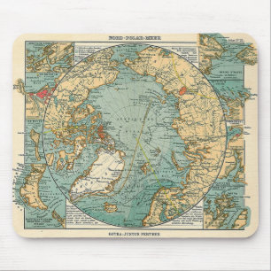 North Pole Map Mouse Pad