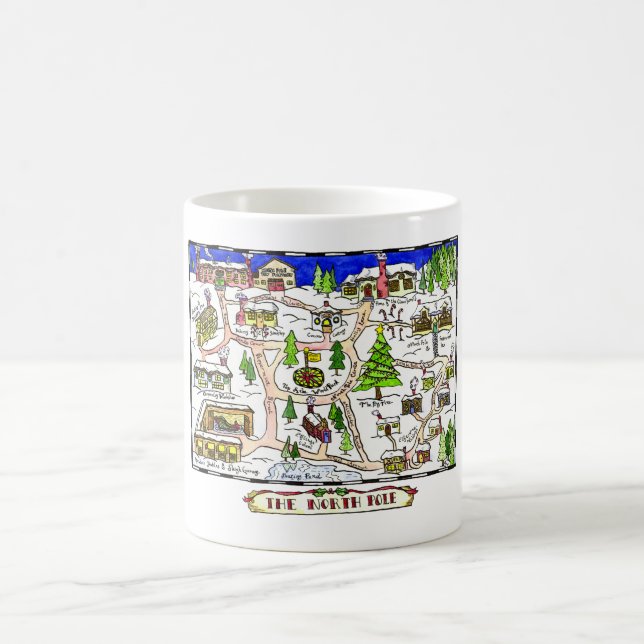 North Pole Map Mug (Center)