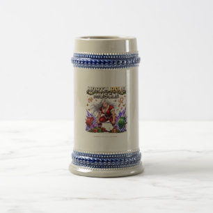 North Pole Muscle Mrs Claus - Female Christmas Gym Beer Stein