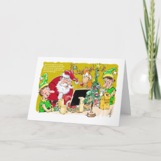North Pole on Social Media belated Christmas card