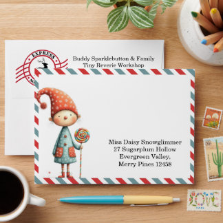 North Pole party Magic | Enchanted Elf Envelope