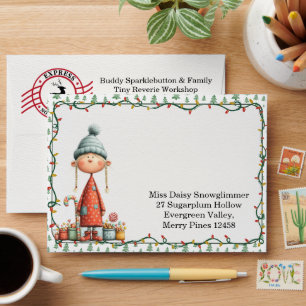 North Pole party Magic   Enchanted Elf Envelope
