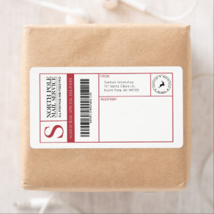 North Pole Père Noël's Workshop Blank Shipping