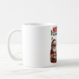 North Pole Performance Review Personalized Coffee Mug