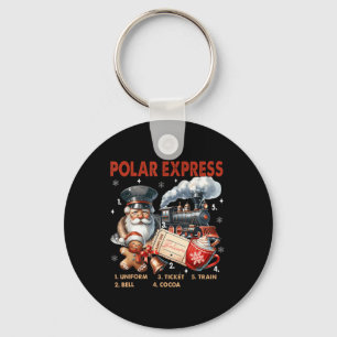 North Pole Polar Express All Abroad Believe Train Keychain